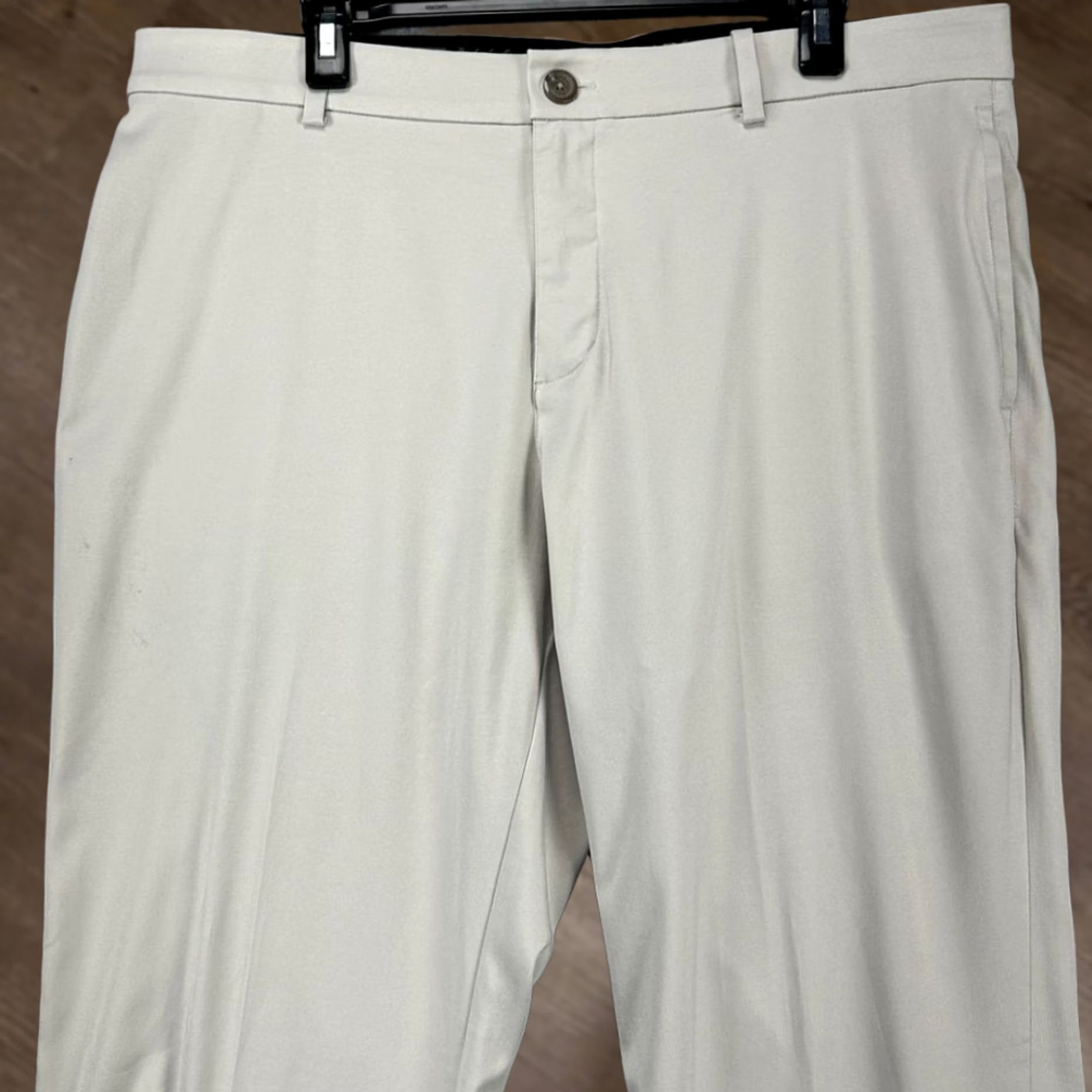 Nike Nike Dri-Fit Golf Pants Mens 38X32 Beige Flat Front Chino Pocket Straight Leg Regular Fit Pants Size US 38 / EU 54 - 1 Thumbnail