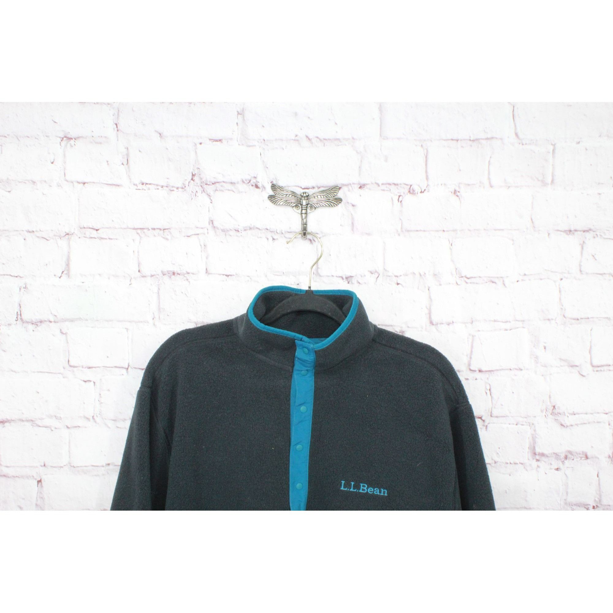 L.L. Bean LL Bean Adults' Beans Classic Fleece Pullover Black Size L / US 10 / IT 46 - 2 Thumbnail