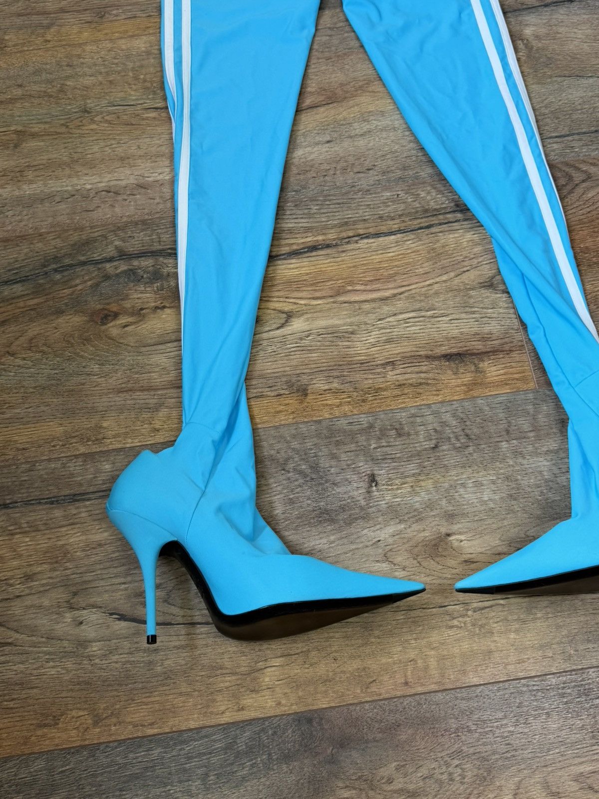 Adidas × Balenciaga Balenciaga x Adidas Pantashoes Blue Size 38 / S NWT Heels Size US 8 / IT 38 - 20 Thumbnail