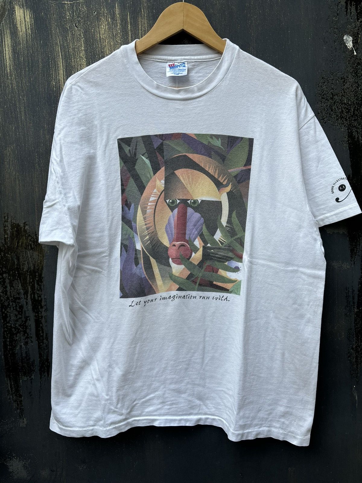 Vintage RARE! Vintage 90’s Art Adobe Illustrator Promo Animal Size US XL / EU 56 / 4 - 2 Thumbnail