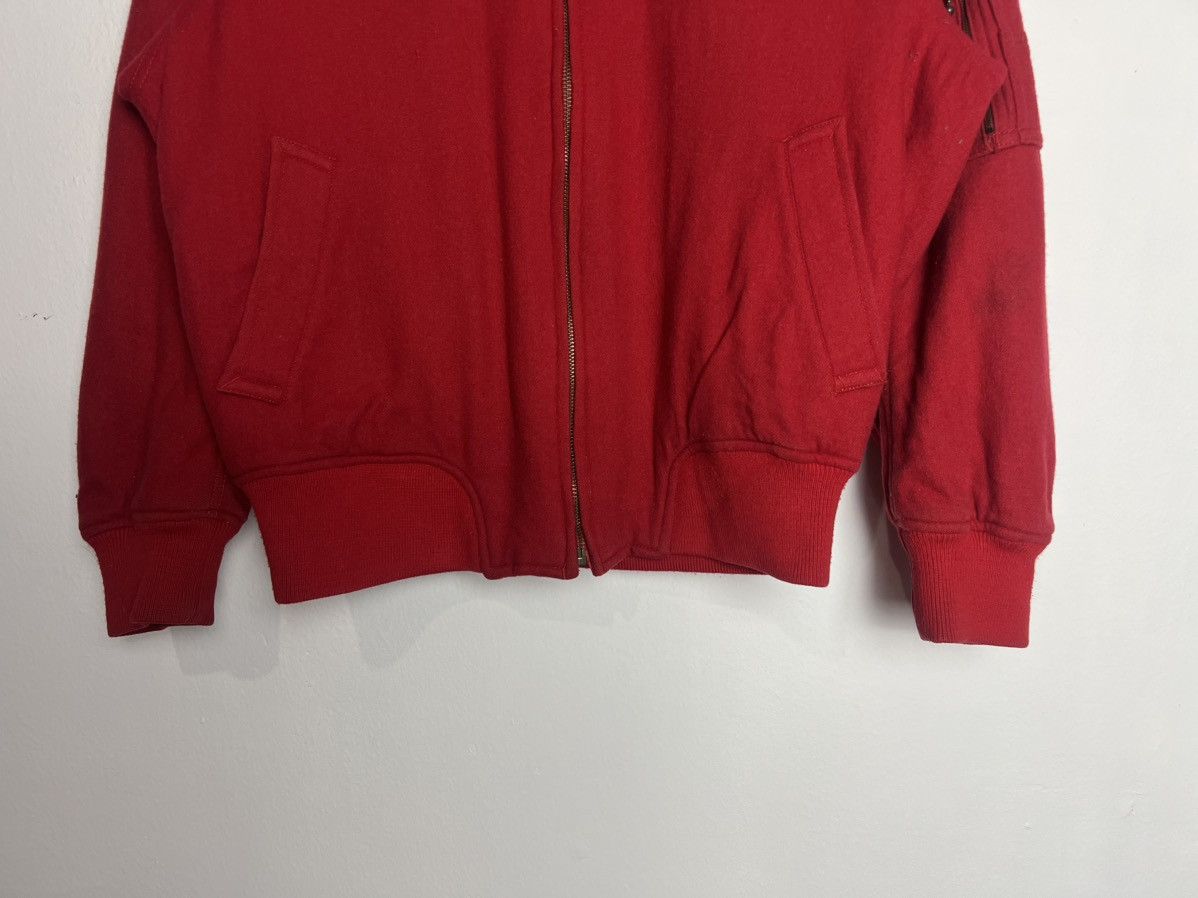 Japanese Brand Vintage Red Bomber Jacket Sab Street by Atelier Sab Size US L / EU 52-54 / 3 - 4 Thumbnail
