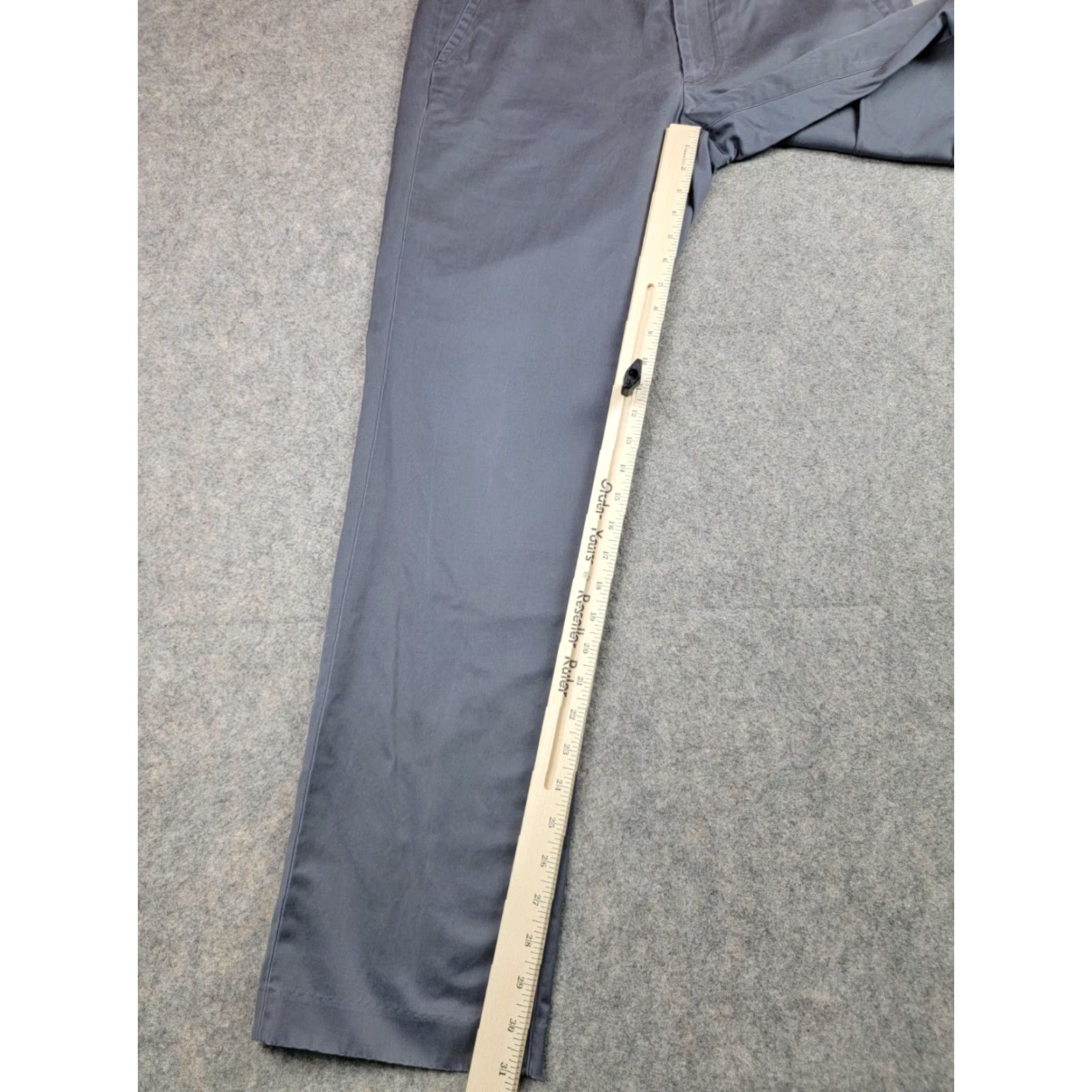 Bonobos Bonobos Friday Pants Men 34x31 Straight Leg Casual Workwear Slim Chino Gray Cotton Pocket Slash Pocket Mens Regular 34in 31in Pants Size US 34 / EU 50 - 2 Thumbnail