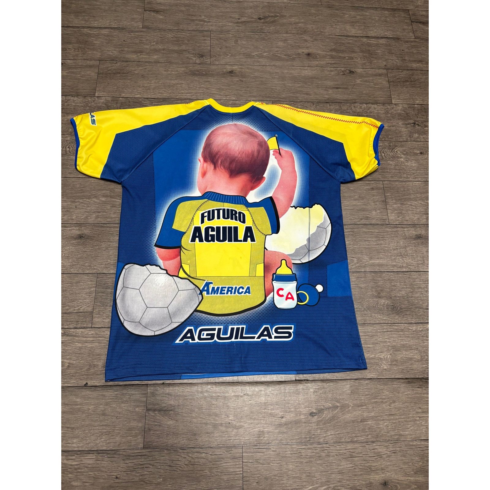 Chelsea Soccer × Vintage Vintage Club America Liga MX Baby Rap Tee Sz XL Blue Size US XL / EU 56 / 4 - 4 Thumbnail