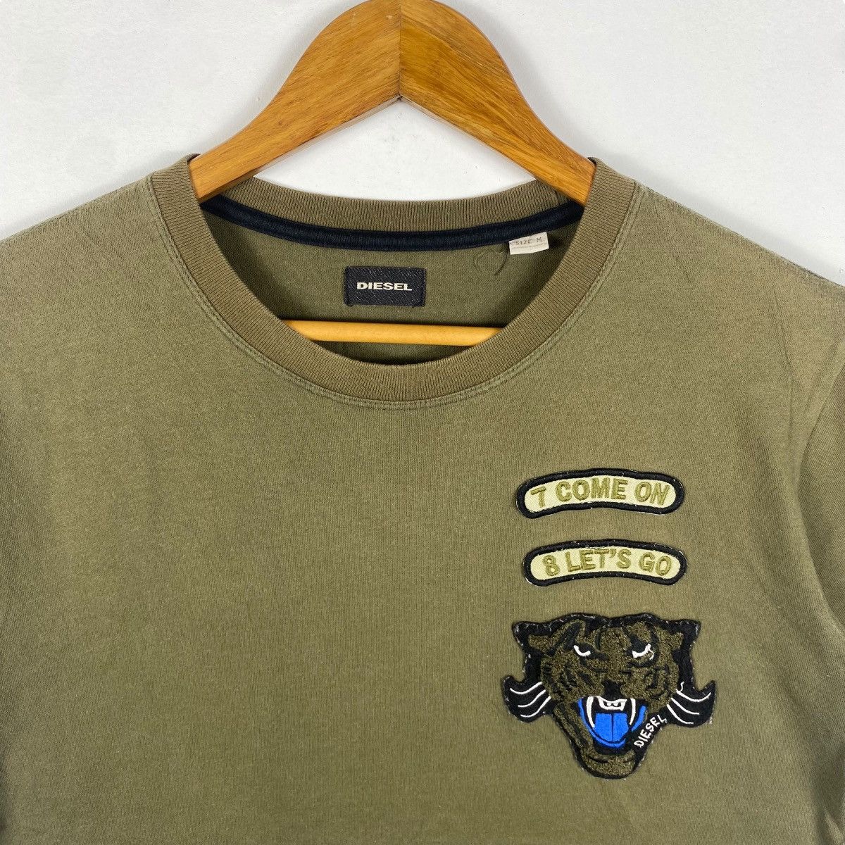 Diesel DIESEL Military Style Tee Shirt Medium Size Size US M / EU 48-50 / 2 - 2 Thumbnail