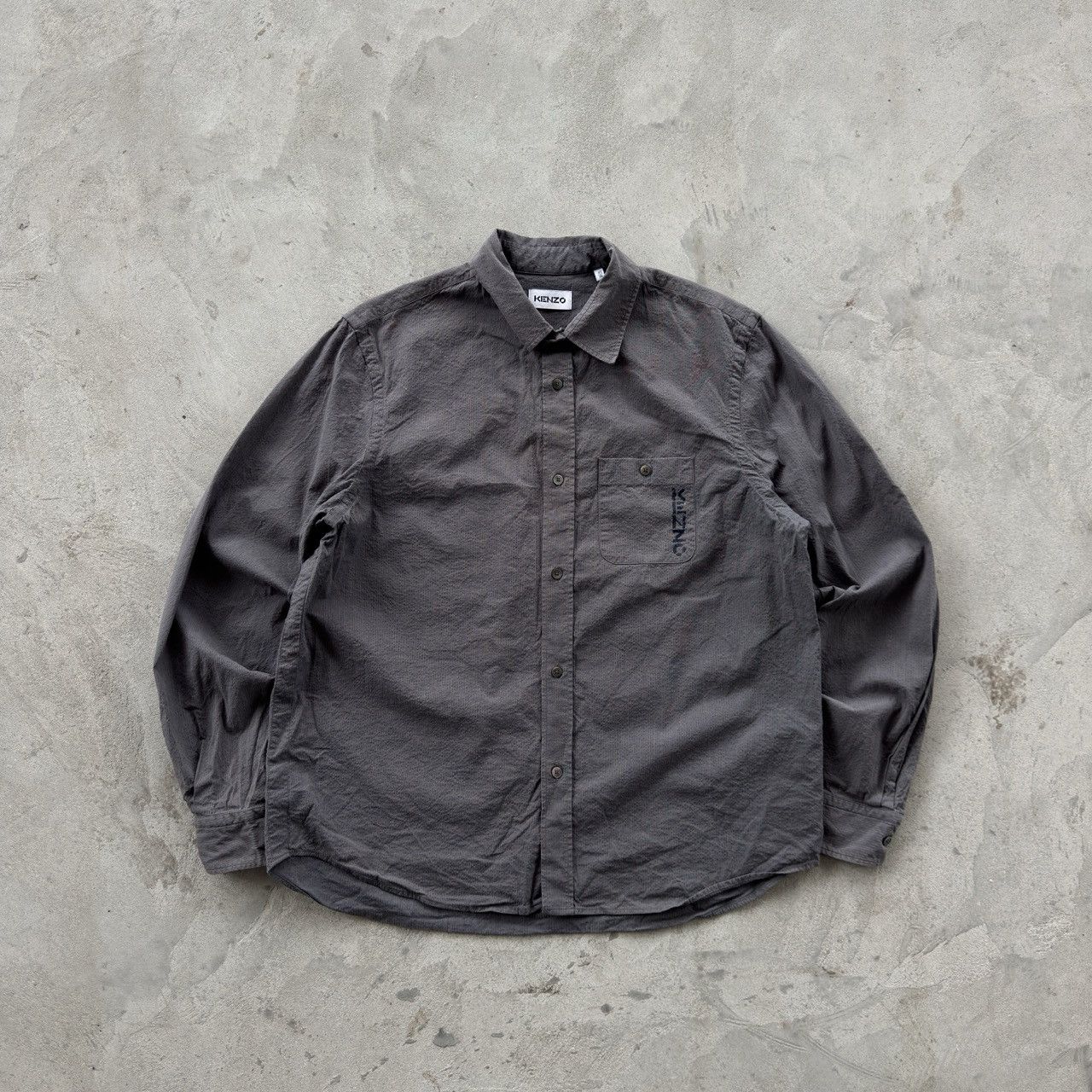 Vintage 90s Kenzo Preppy Cotton Button Ups Shirt
