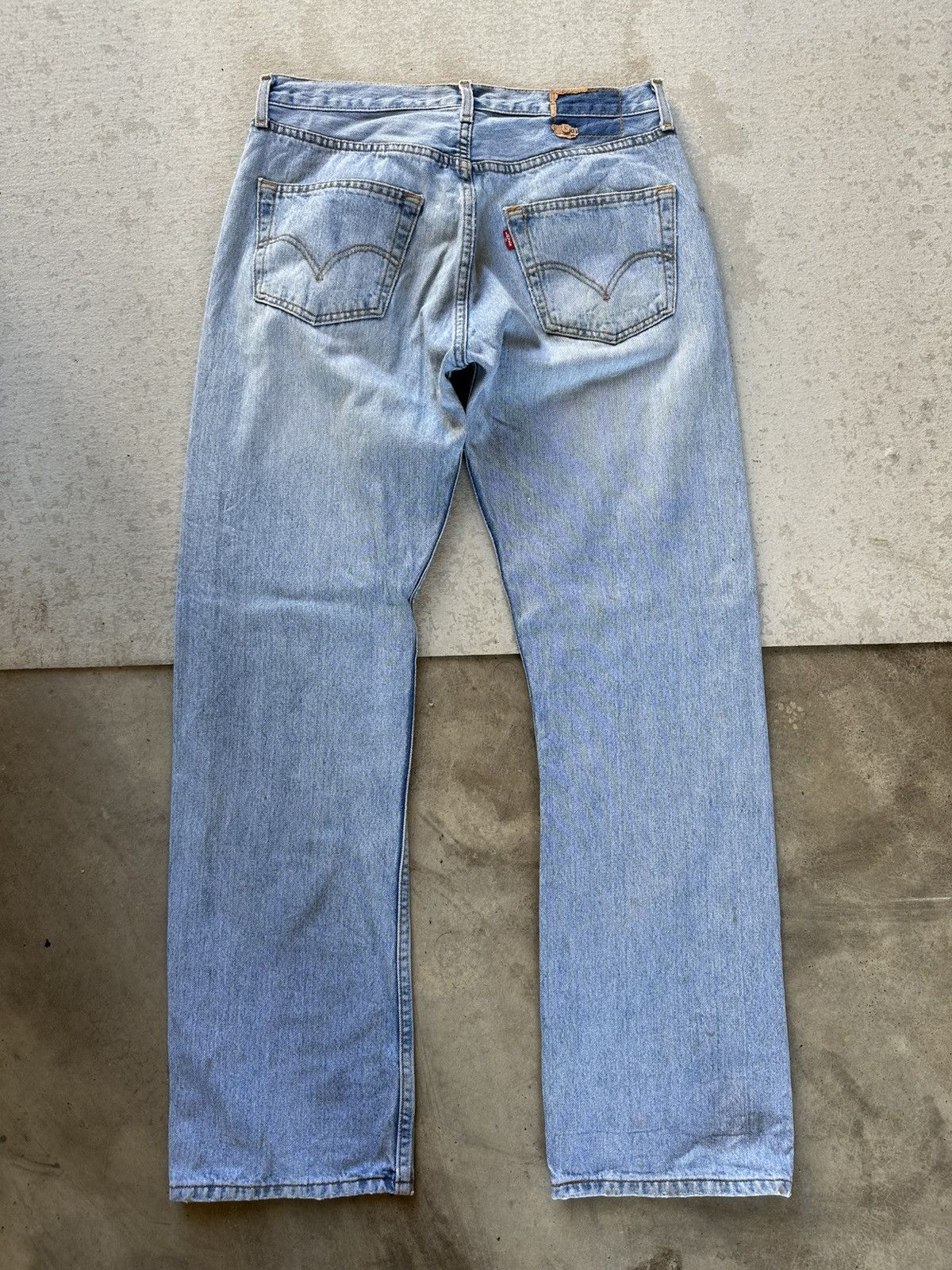 Levi's Vintage Clothing W32 L31 🔥🔥 Vintage Y2K LEVI’S 501 Blue Washed Denim Pants Size US 32 / EU 48 - 10 Thumbnail