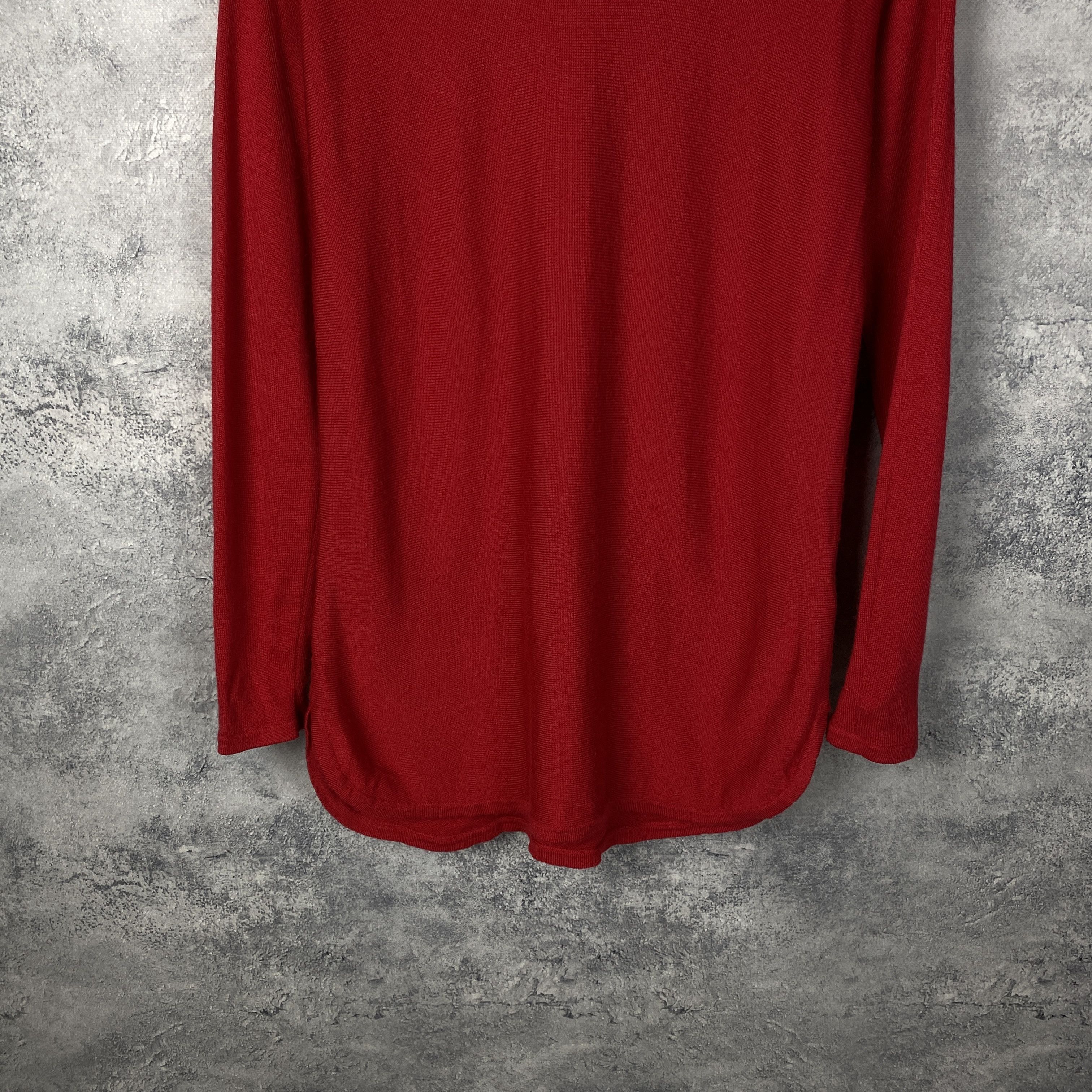 Other Max Studio Sweater Merino Wool Size M Red Long Sleeve Size M / US 6-8 / IT 42-44 - 3 Thumbnail