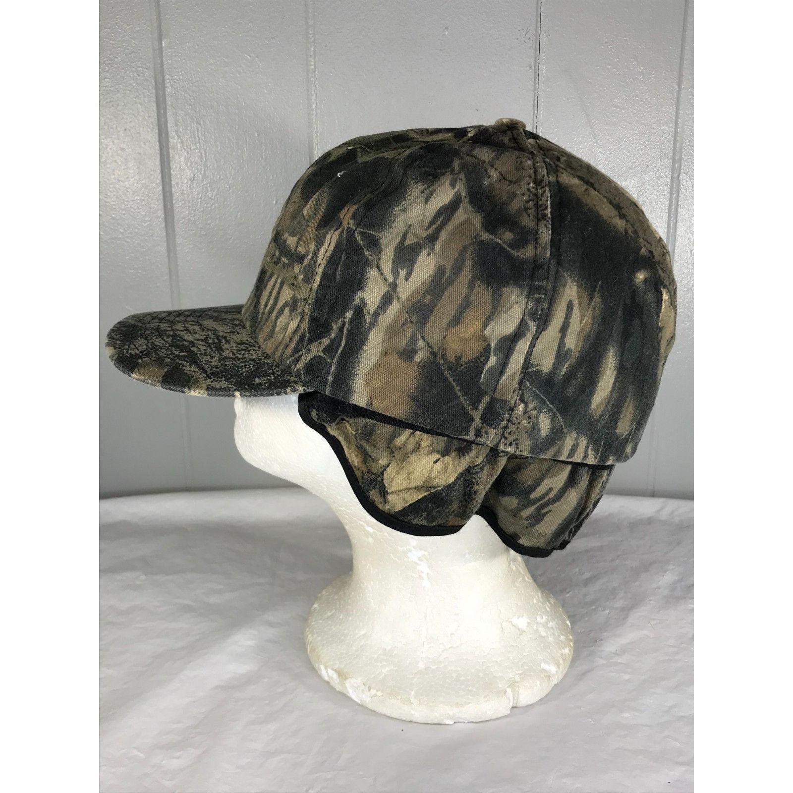 Other Vintage Mossy Oak Treestand Insulated Medium Hat Camo Ear fl Size ONE SIZE - 5 Thumbnail