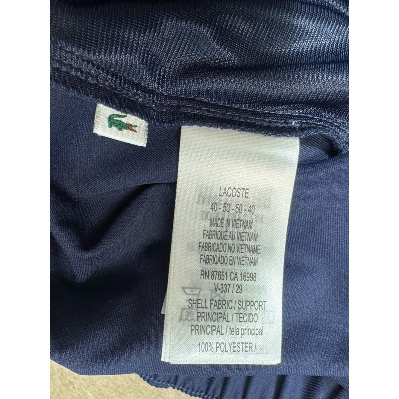 Lacoste NWT New $170 Lacoste Men's Ultra Dry Cropped Navy Blue Golf Size US 40 / EU 56 - 8 Thumbnail
