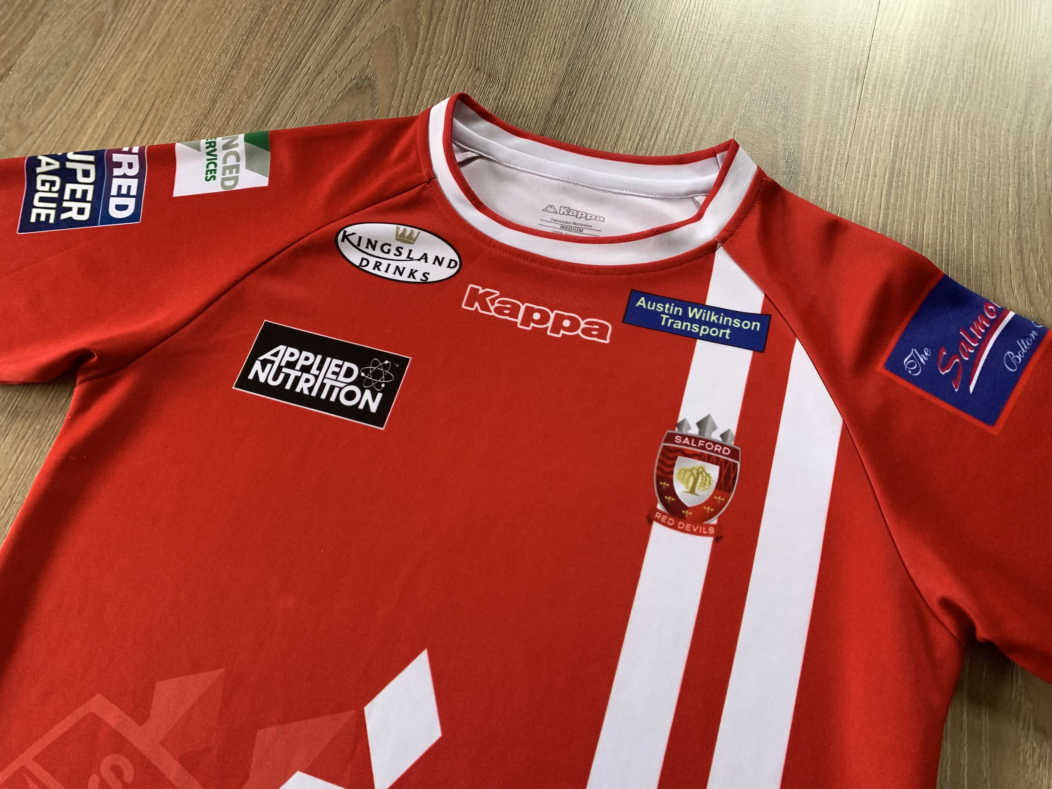 Kappa × Vintage Vintage Kappa Salford Red Devils Rugby Jersey Size US M / EU 48-50 / 2 - 4 Thumbnail