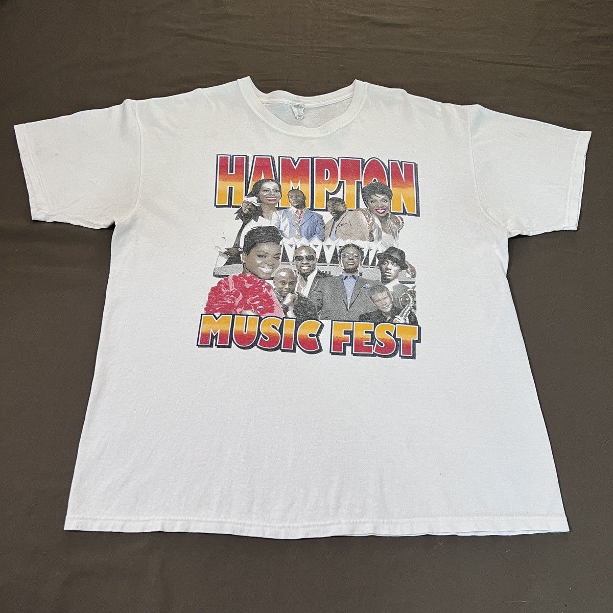 Band Tees × Rap Tees × Vintage Vintage Y2K Hampton Jazz Fest Promo Tee XL R&B Soul Hiphop Size US XL / EU 56 / 4 - 4 Thumbnail