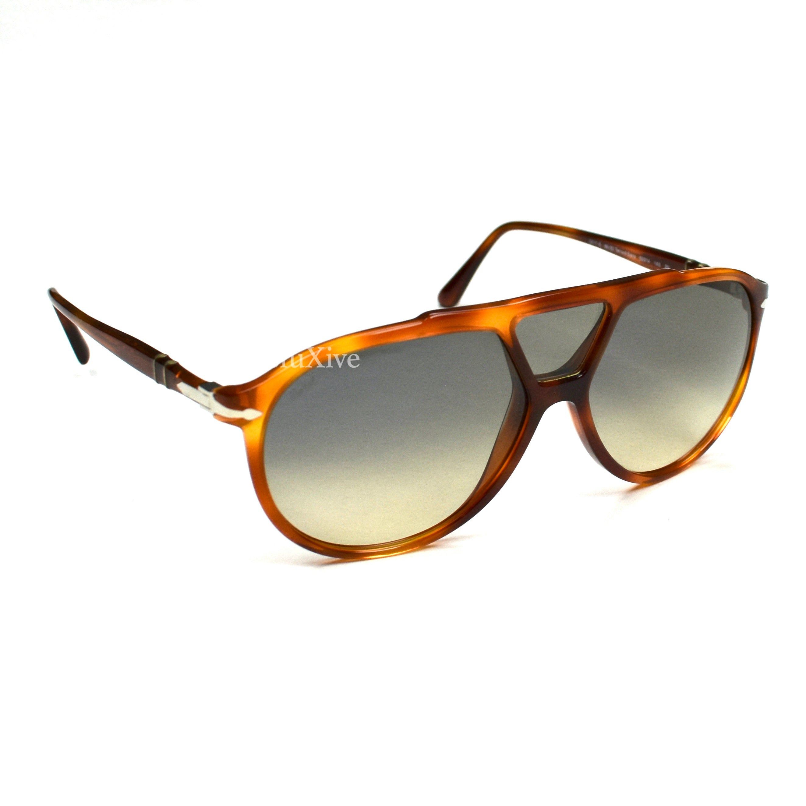 Persol Persol 3217-S Terra di Siena Vintage Pilot Sunglasses Size ONE SIZE - 1 Thumbnail