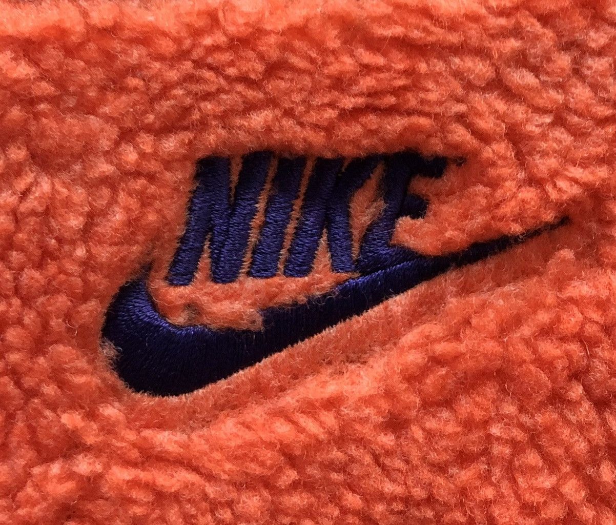 Nike Nike Track & Field Orange Sherpa Fleece Jacket Size US M / EU 48-50 / 2 - 7 Thumbnail