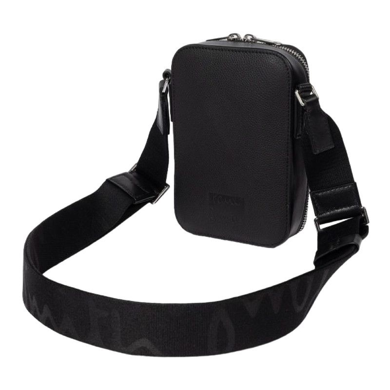 Paul Smith PAUL SMITH black mini leather flight bag crossbody q Size ONE SIZE - 4 Thumbnail