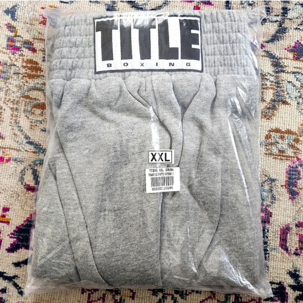 Other New Title Boxing Grey Training Elastic Waist Band Shorts Size US 36 / EU 52 - 2 Thumbnail