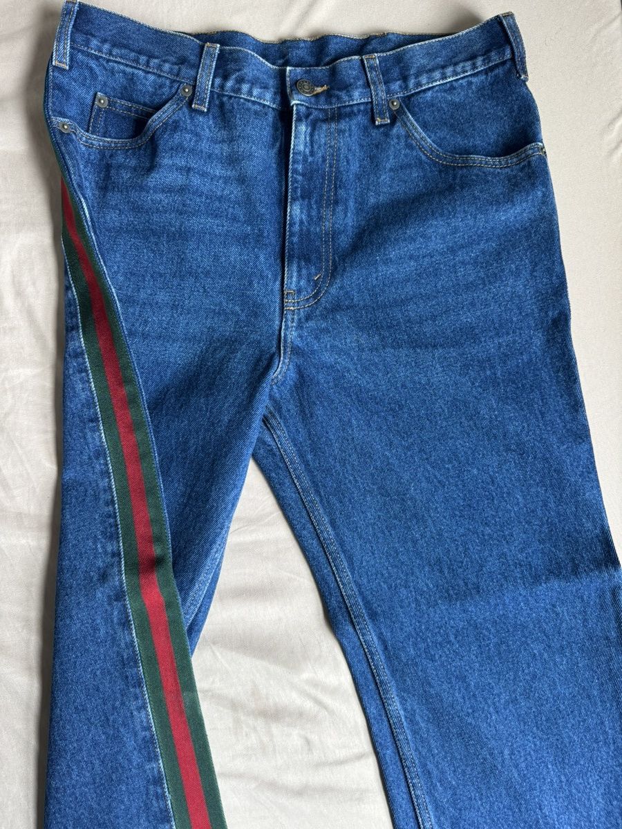 Gucci jeans with web