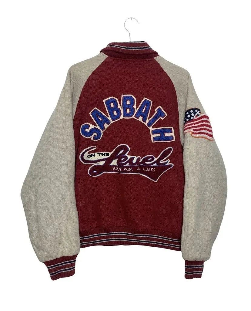 Pas De Faux × Vintage PDD USA SABBATH VARSITY JACKET SPELLOUT Size US L / EU 52-54 / 3 - 1 Thumbnail