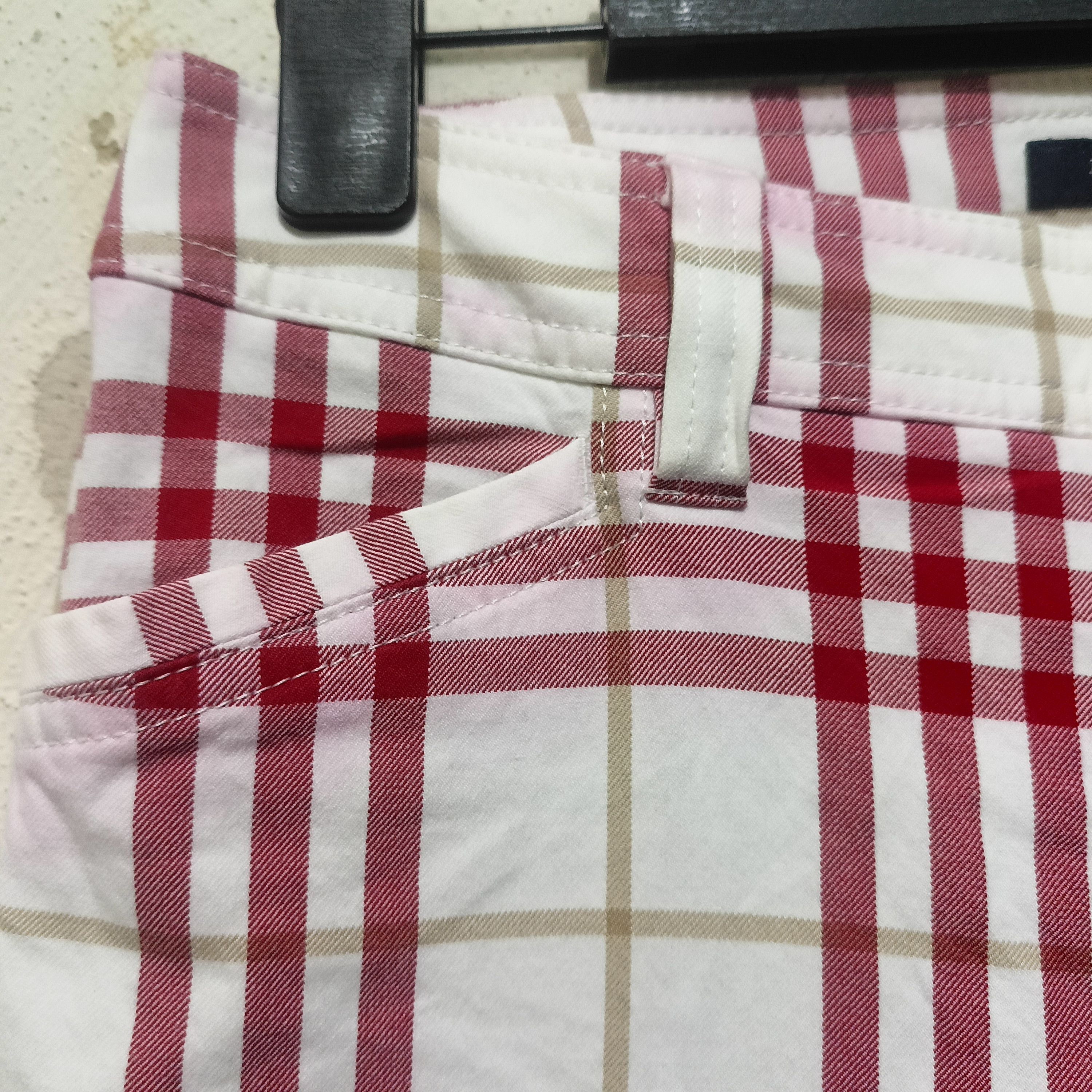 Burberry Vintage Rare Burberry Red Nova Check Pants Size 28" / US 6 / IT 42 - 3 Thumbnail
