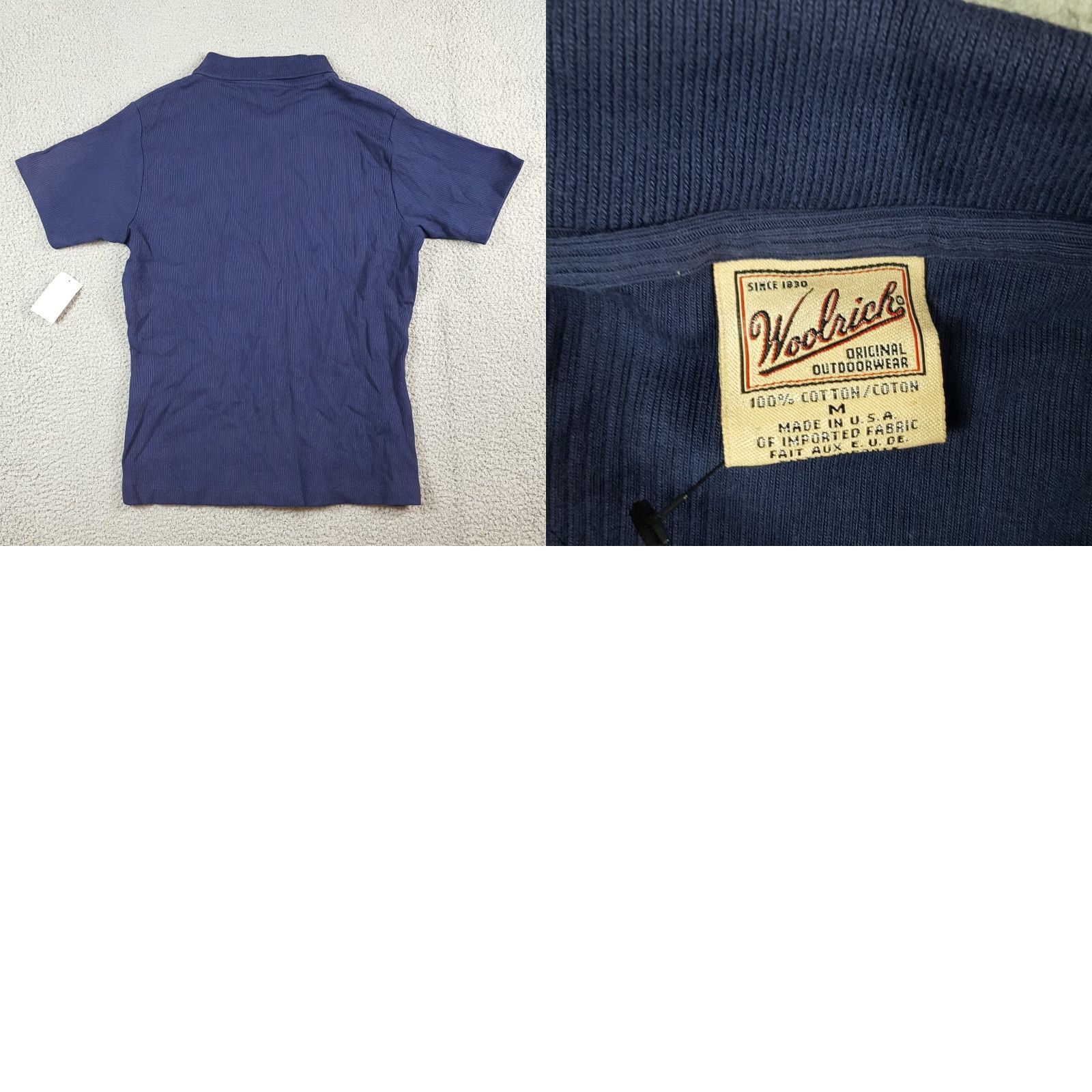 Vintage VINTAGE Woolrich Preppy Knit Collared Polo Women's Size M Navy Blue Golf Shirt Athletic Size M / US 6-8 / IT 42-44 - 8 Thumbnail