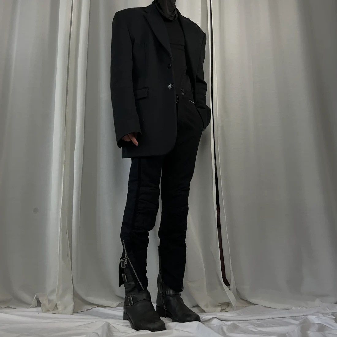 Dries Van Noten Dries Van Noten Moto Multi Zip Wool Pants - AW14 Size US 30 / EU 46 - 2 Thumbnail