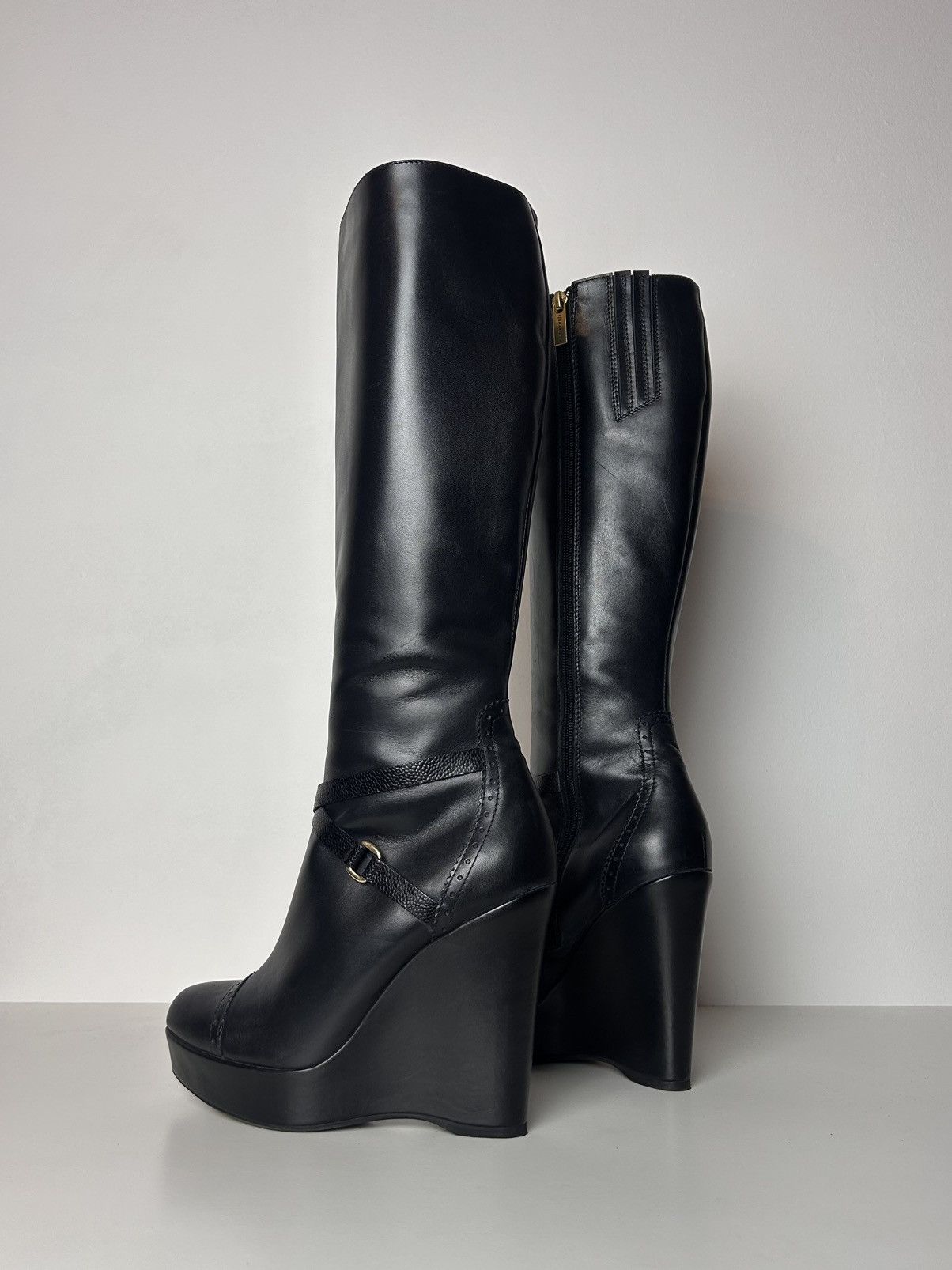 Other Insane wedge leather boots Size US 8 / IT 38 - 4 Thumbnail