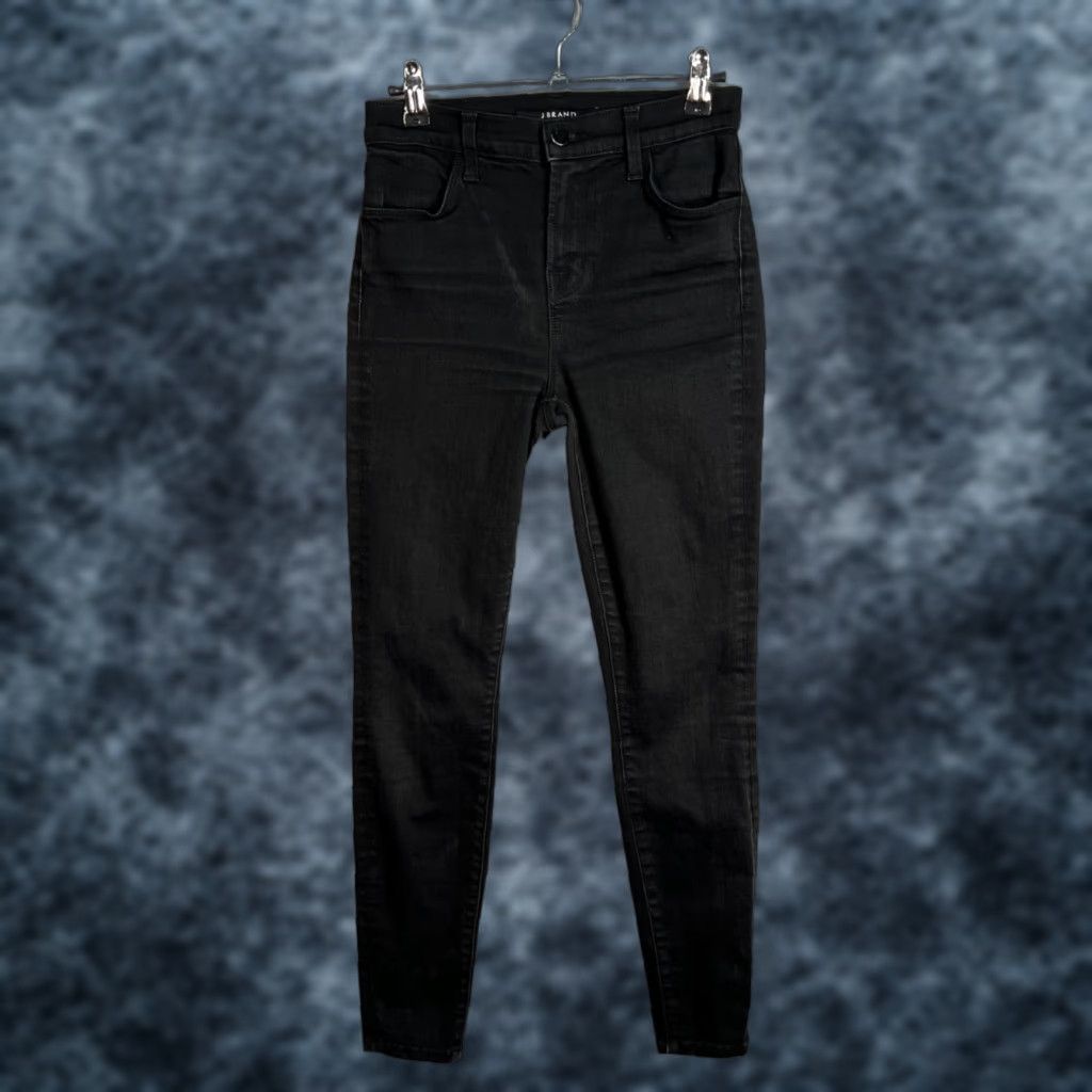 J Brand J Brand Alana Womens Black Mid Rise Skinny Jeans Size 26 Denim Size 26" / US 2 / IT 38 - 1 Thumbnail