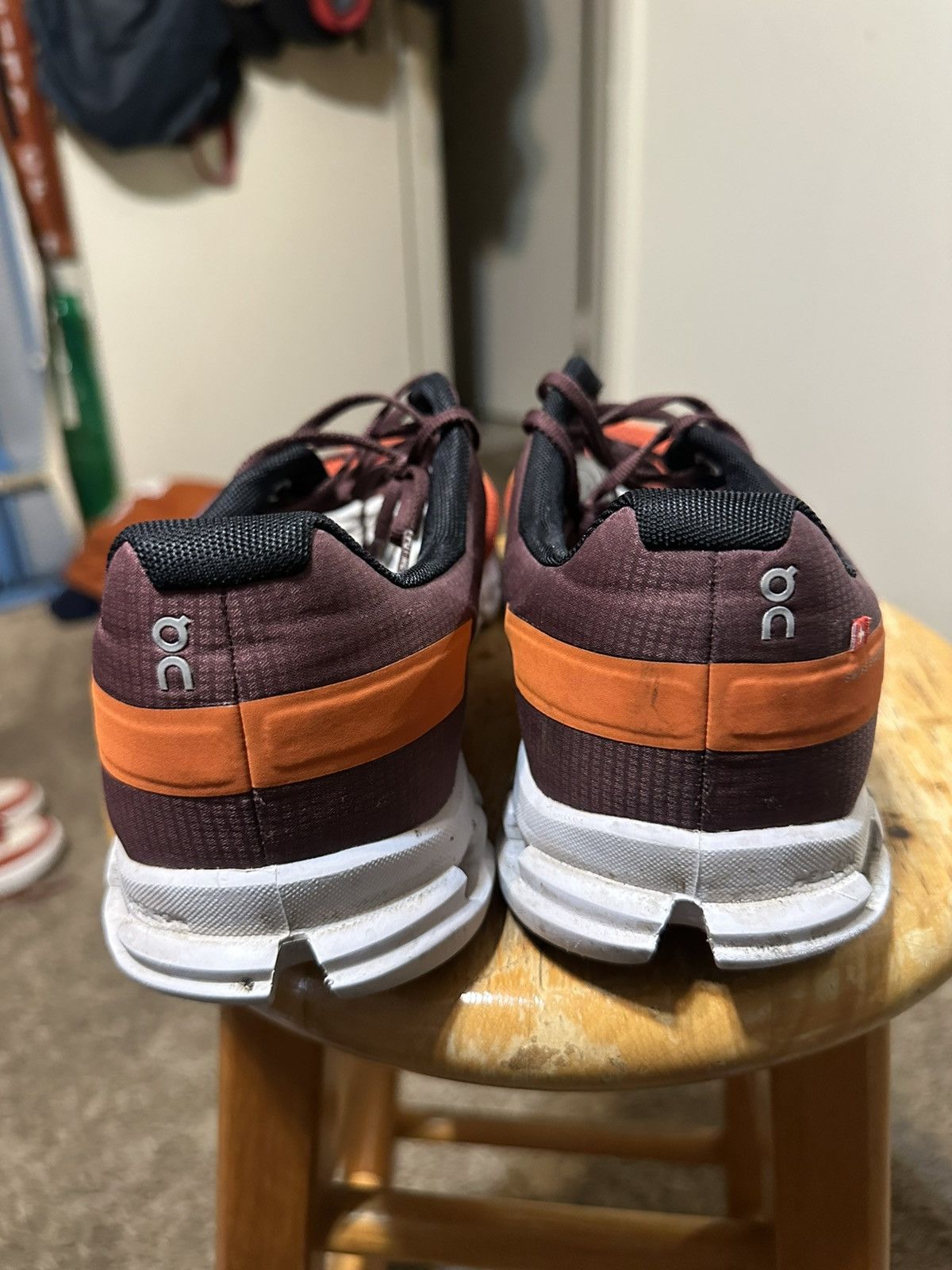 Nike On Running Orange and Black Athletic Shoes with size 11.5 Size US 11.5 / EU 44-45 - 5 Thumbnail