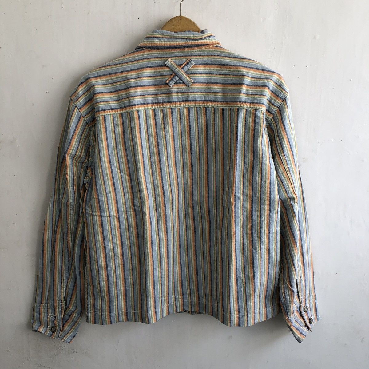 Guess × Japanese Brand × Vintage GUESS STRIPE RAINBOW COTTON JACKET Size M / US 6-8 / IT 42-44 - 3 Thumbnail
