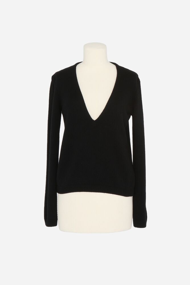 Saint Laurent Paris o1b1hav111125 Sweater in Black Size S / US 4 / IT 40 - 1 Thumbnail