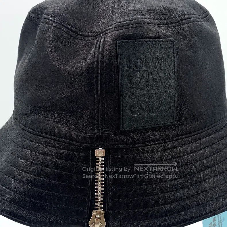 Loewe Loewe size S Black logo leather badge cotton lamb leather f Size ONE SIZE - 7 Thumbnail