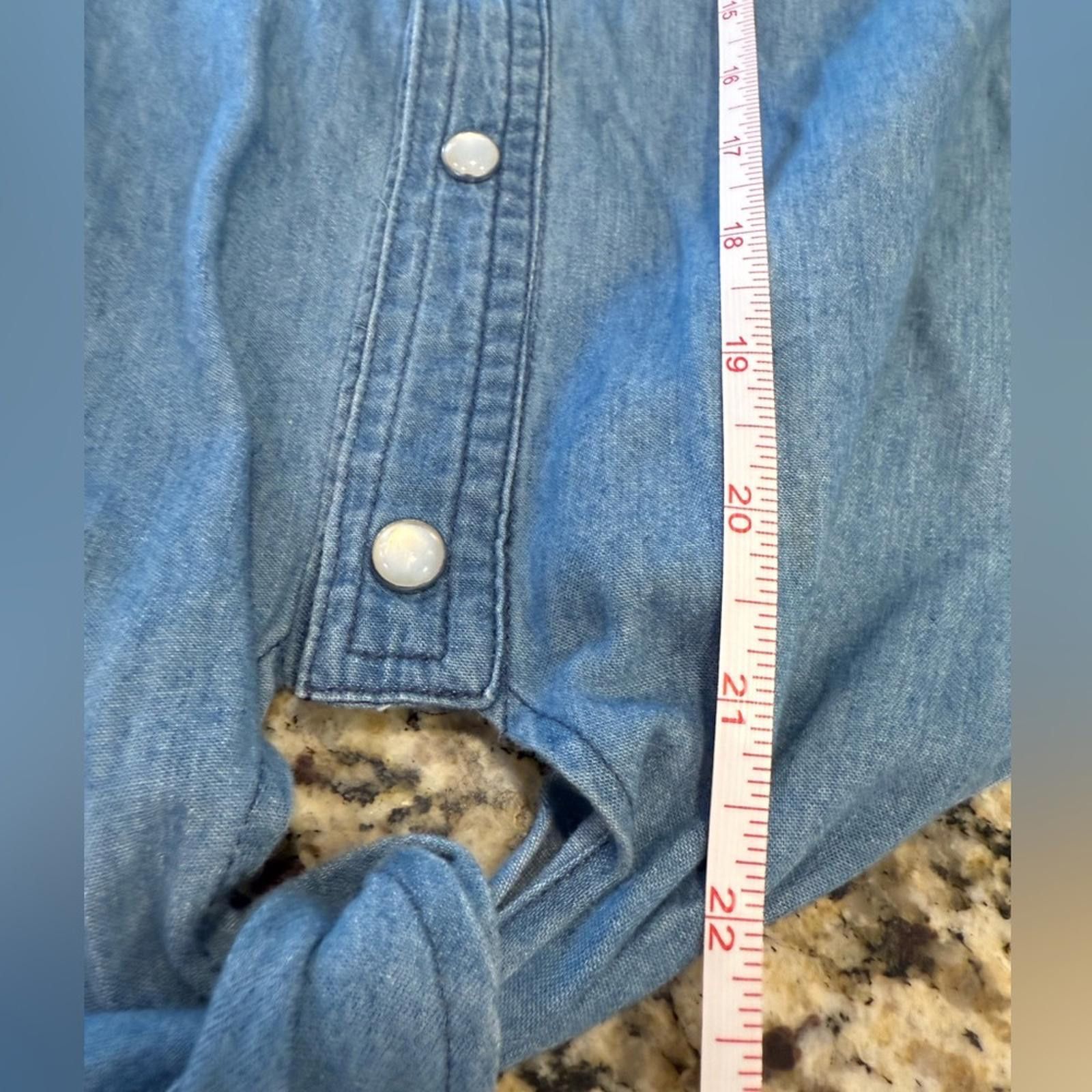 Other Twisted Angles western denim floral crop top SZ LG Size L / US 10 / IT 46 - 10 Thumbnail