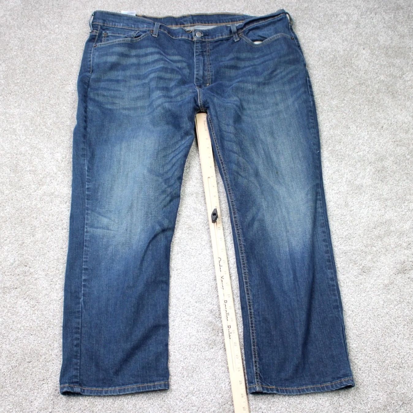 Levi's Levi's 541 Jeans Mens 46x26 Athletic Straight Denim Cotton Stretch Blue 90s USA Logo Pockets Size US 30 / EU 46 - 2 Thumbnail