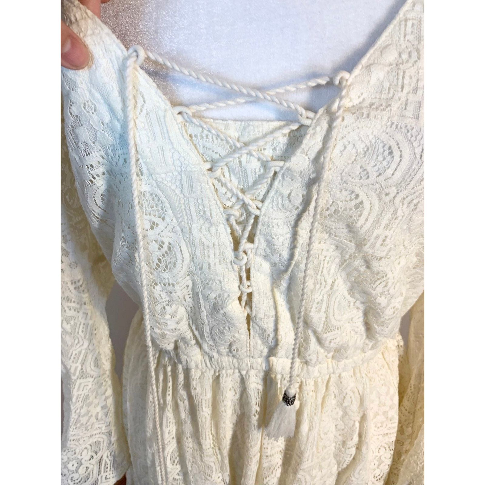 American Eagle Outfitters American Eagle White Lace Dress size M Size M / US 6-8 / IT 42-44 - 8 Thumbnail