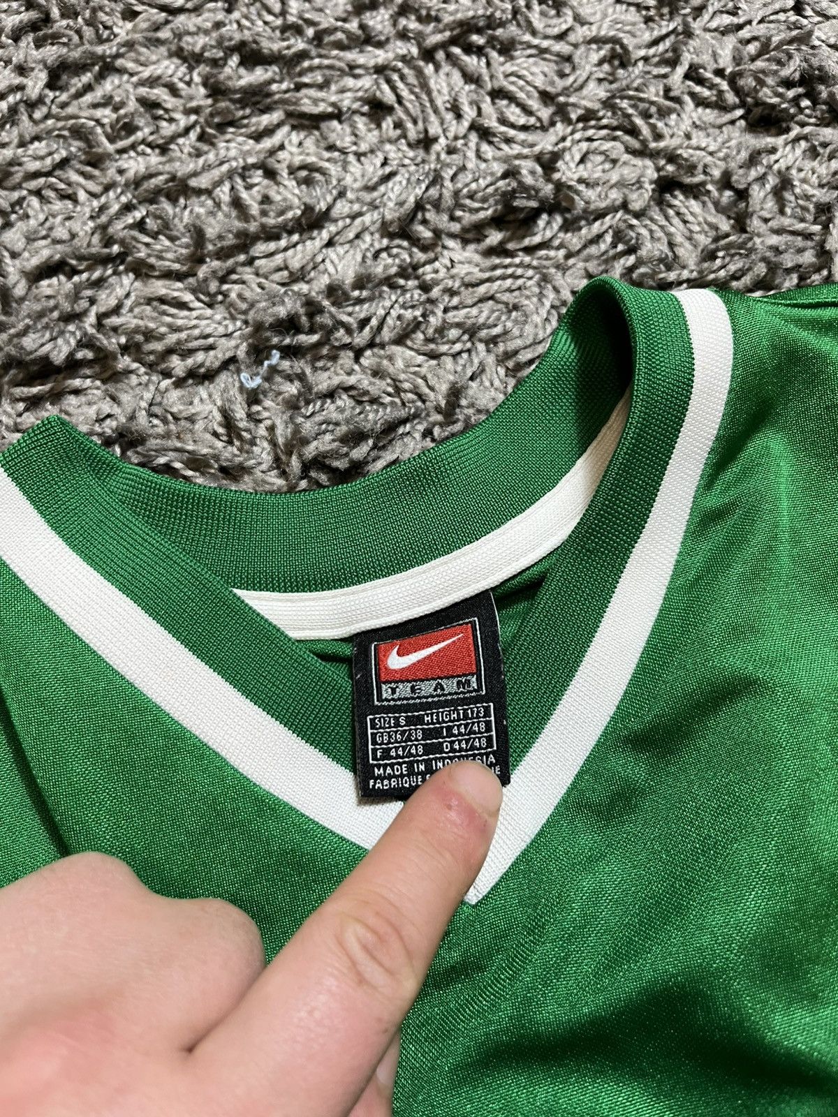 Nike × Vintage NIKE VINTAGE 00s SOCCER FOOTBALL BLANK JERSEY DRILL SHIRT Size US S / EU 44-46 / 1 - 7 Thumbnail