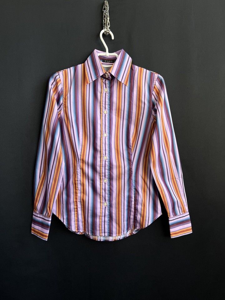 ETRO Shirt Striped Cotton Size 42