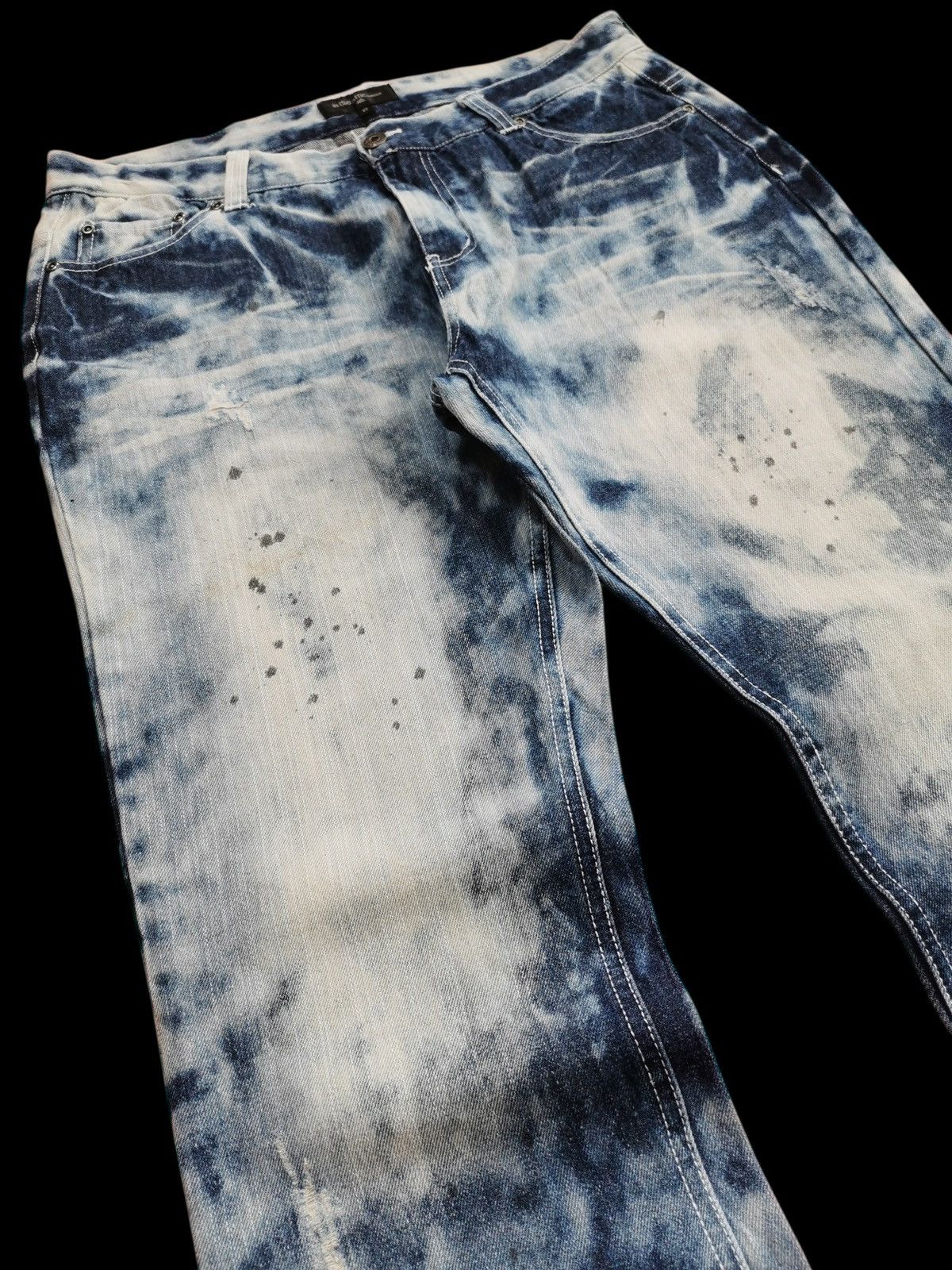 In The Attic In The Attic Acidwash Denim Jeans Size US 33 - 9 Thumbnail