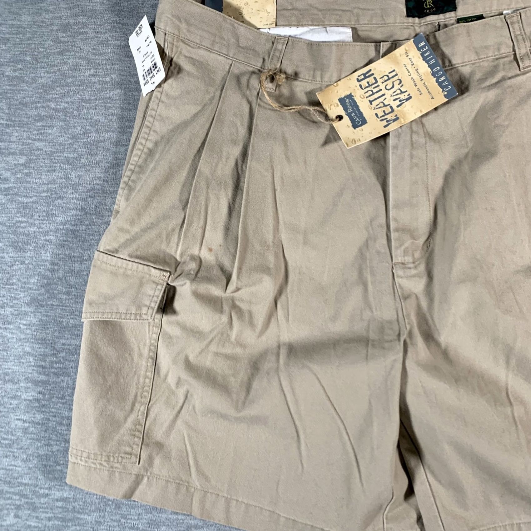 Club Room Club Room Cargo Shorts Mens 42 Khaki Weather Wash Canvas Outdoor Utility NWT Size US 42 / EU 58 - 3 Thumbnail