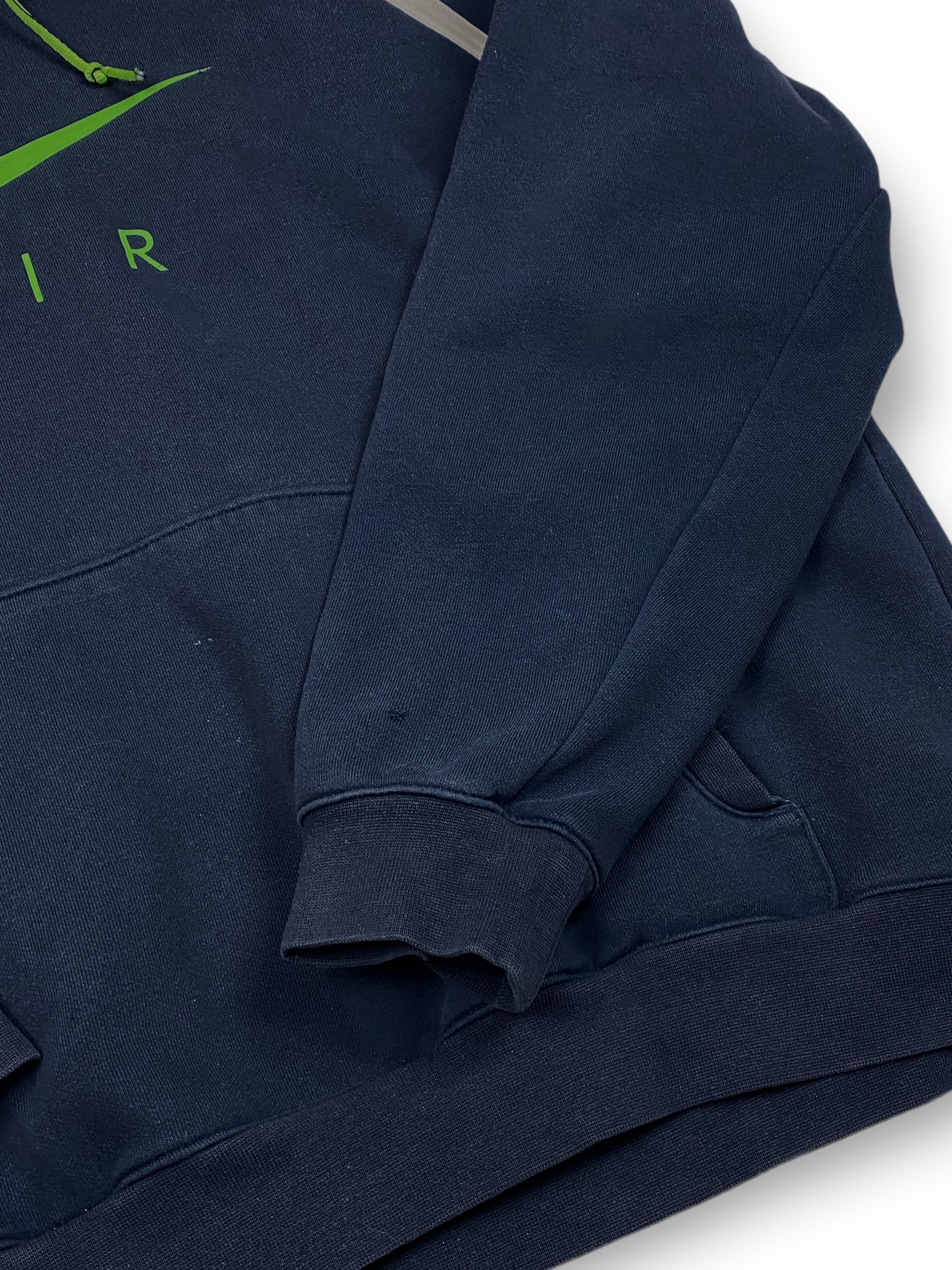 Nike Vintage NIKE AIR Navy Big Logo Hoodie M764 Size US L / EU 52-54 / 3 - 13 Thumbnail