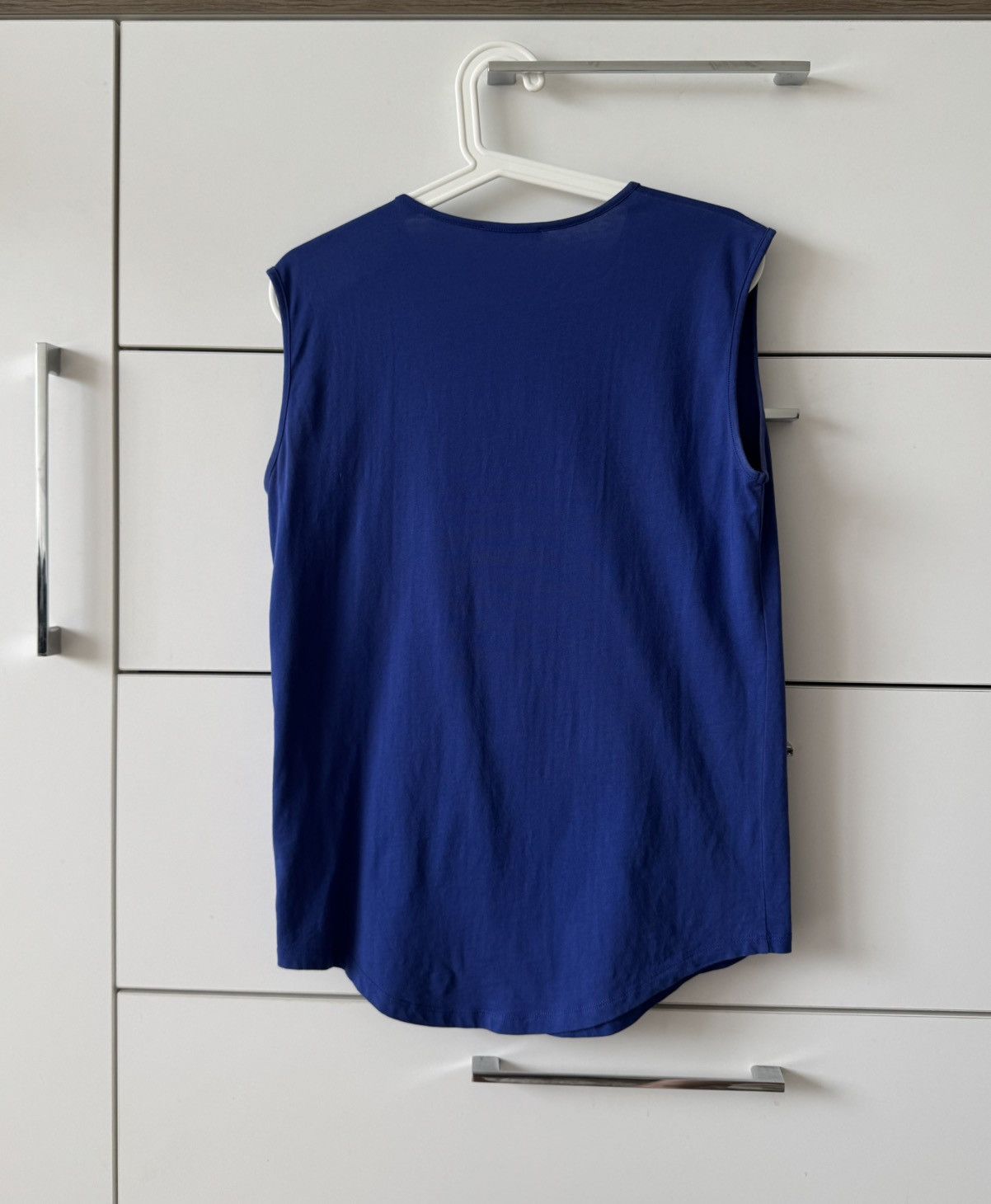 Balmain Balmain Blue Cotton Iconic Tank Top Size S / US 4 / IT 40 - 6 Thumbnail