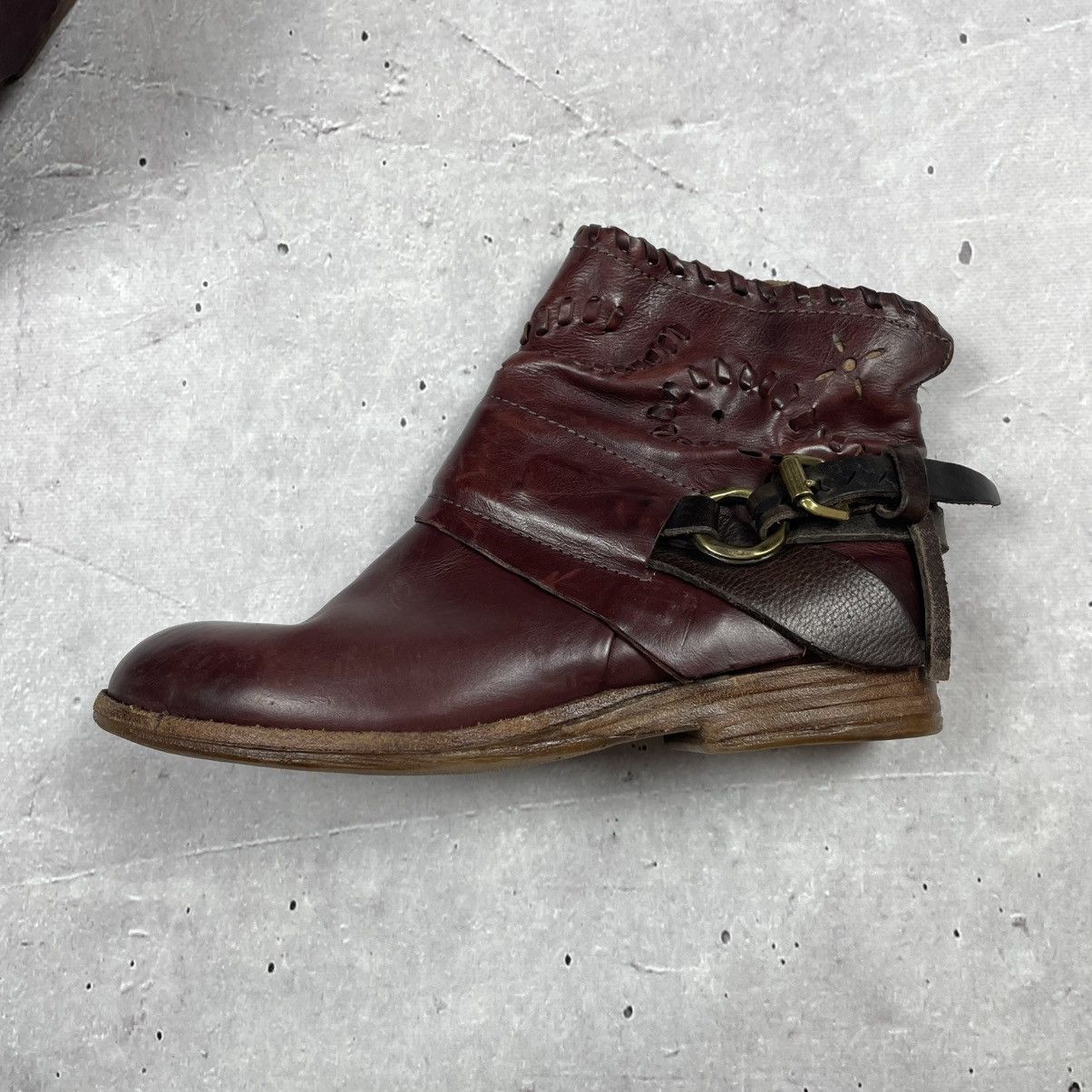 A.S.98 × If Six Was Nine × Japanese Brand 90s Vintage Leather Cowboy Leather Boots A.s. 98 shoes Size US 7 / IT 37 - 3 Thumbnail