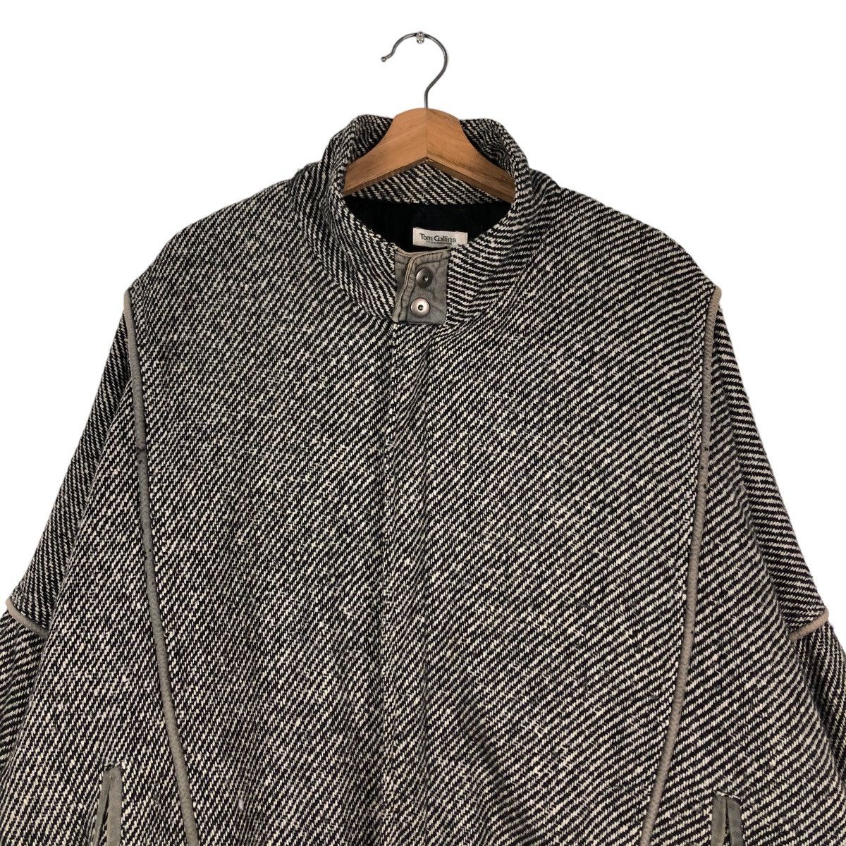 Japanese Brand 📌VINTAGE BOMBER JACKET WOOL HERRINGBONE TOM COLLINS Size US L / EU 52-54 / 3 - 15 Thumbnail