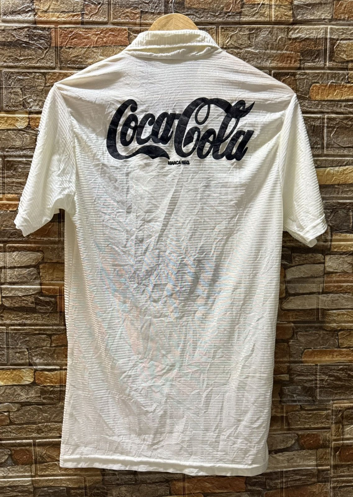 Coca Cola SANTOS HOME FOOTBAL SHIRT 91/92 Size US S / EU 44-46 / 1 - 6 Thumbnail