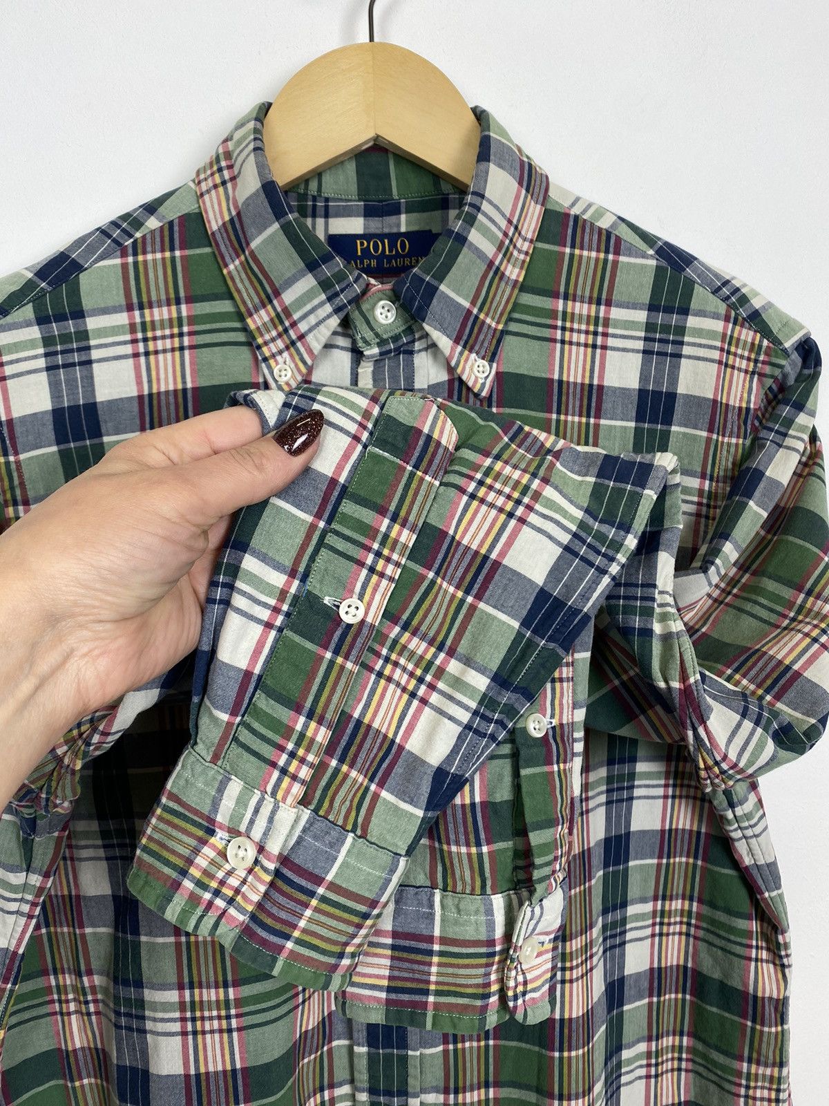 Polo Ralph Lauren Polo Ralph Lauren Plaid Shirt Buttons-Up Long Sleeve Top Size US S / EU 44-46 / 1 - 3 Thumbnail