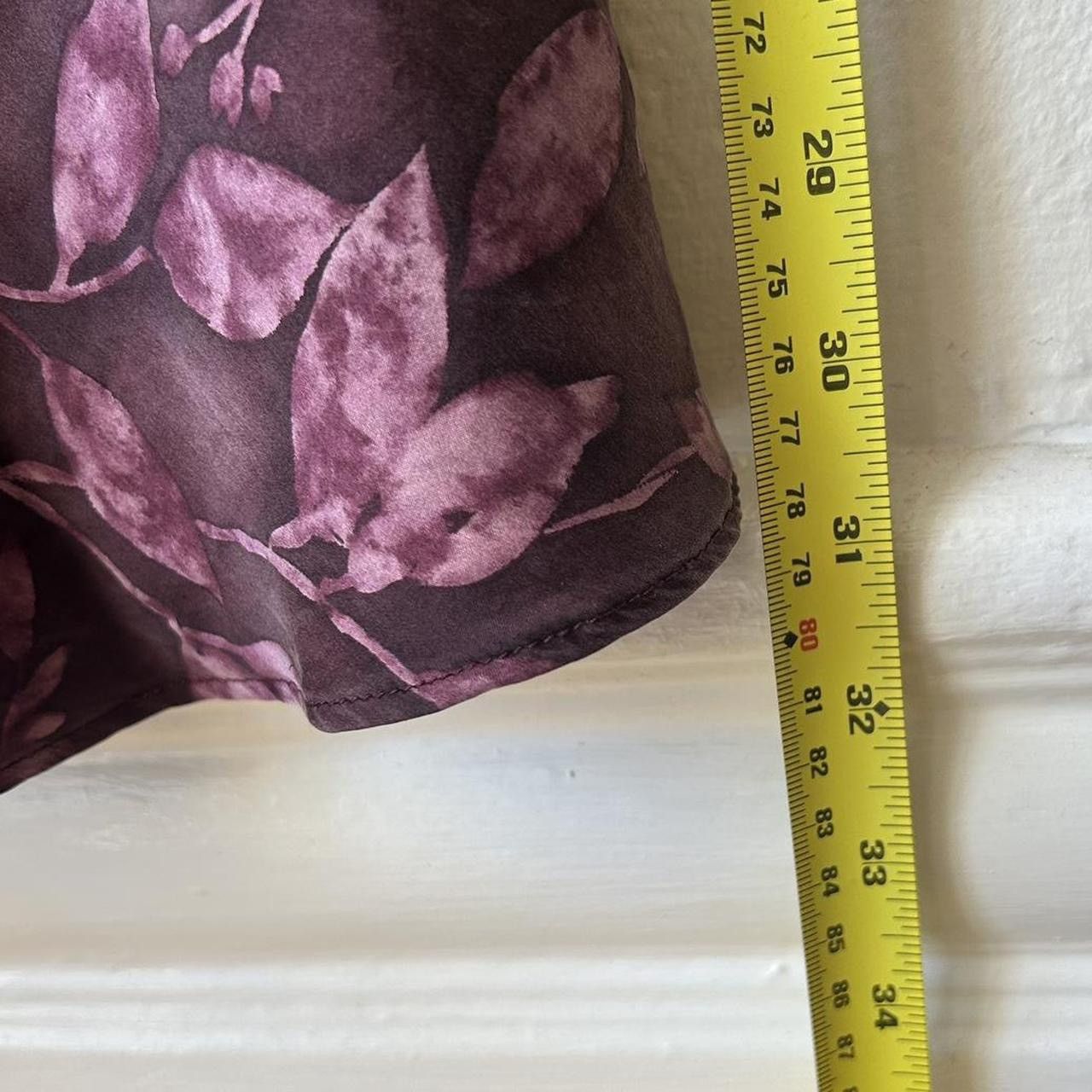 Victoria's Secret 100% silk y2k vintage Victoria’s Secret purple floral dress Size M / US 6-8 / IT 42-44 - 8 Thumbnail