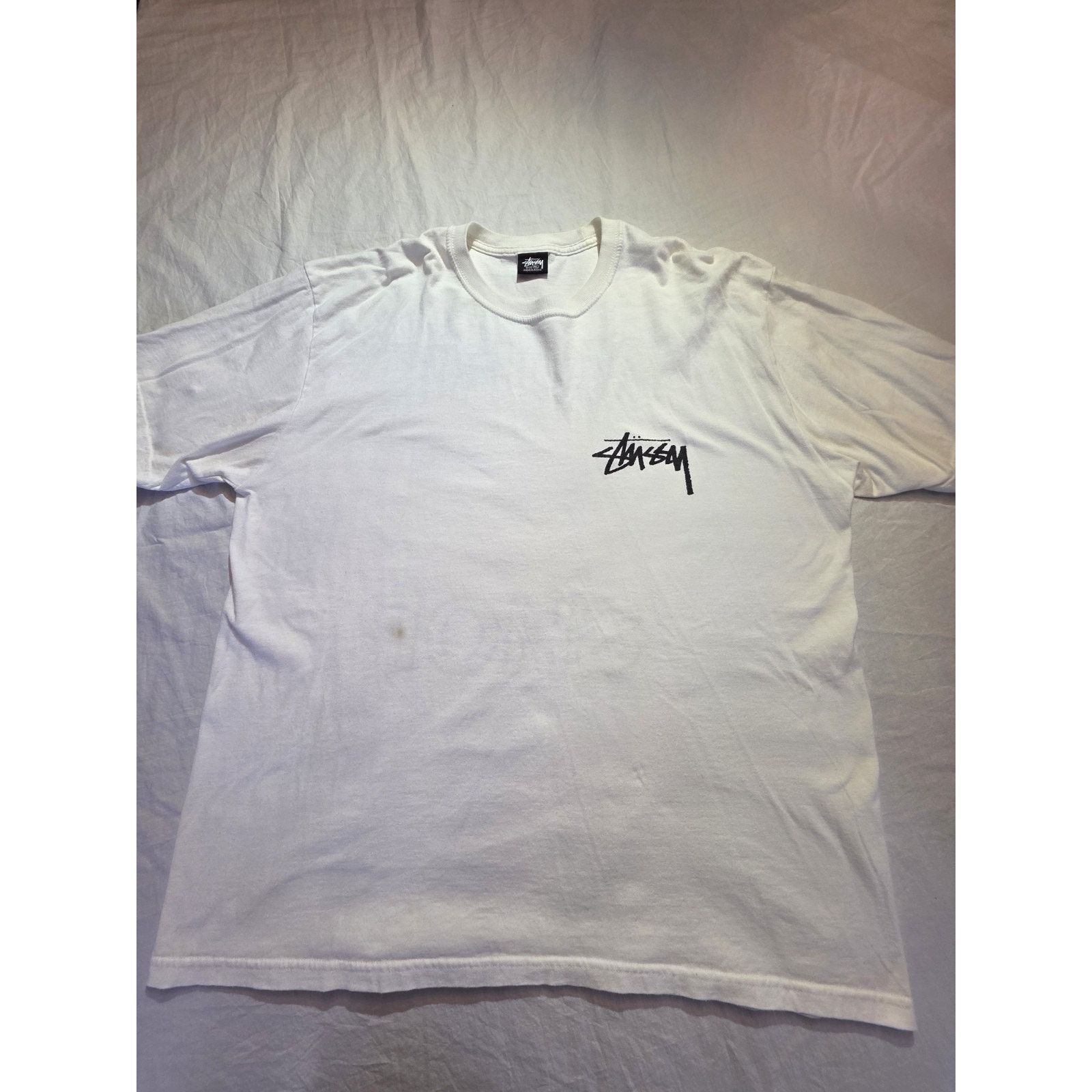 Stussy Stussy Workshop white Men's Short Sleeve T-Shirt Size XL Size US XL / EU 56 / 4 - 1 Thumbnail