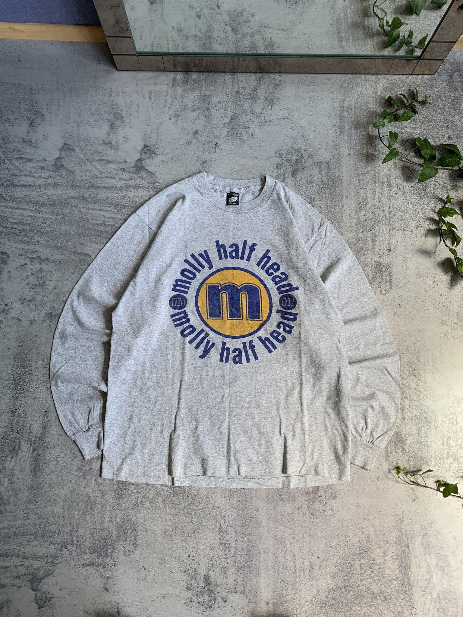 Fruit Of The Loom Vintage Molly Half Head Rock Band Merch Long Sleeve XL Size US XL / EU 56 / 4 - 1 Thumbnail