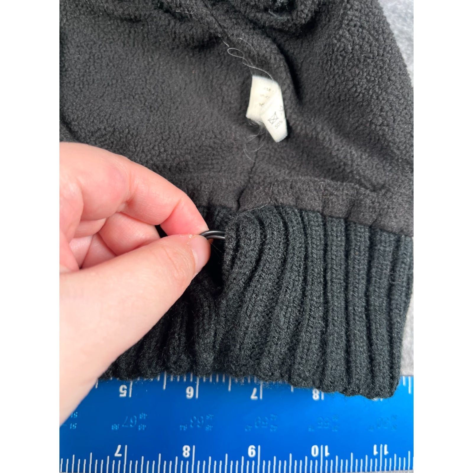 Vintage Bluetooth Beanie Beanie Adult One Size Black White Fair Isle Knit Acrylic Blend Ski Size ONE SIZE - 6 Thumbnail
