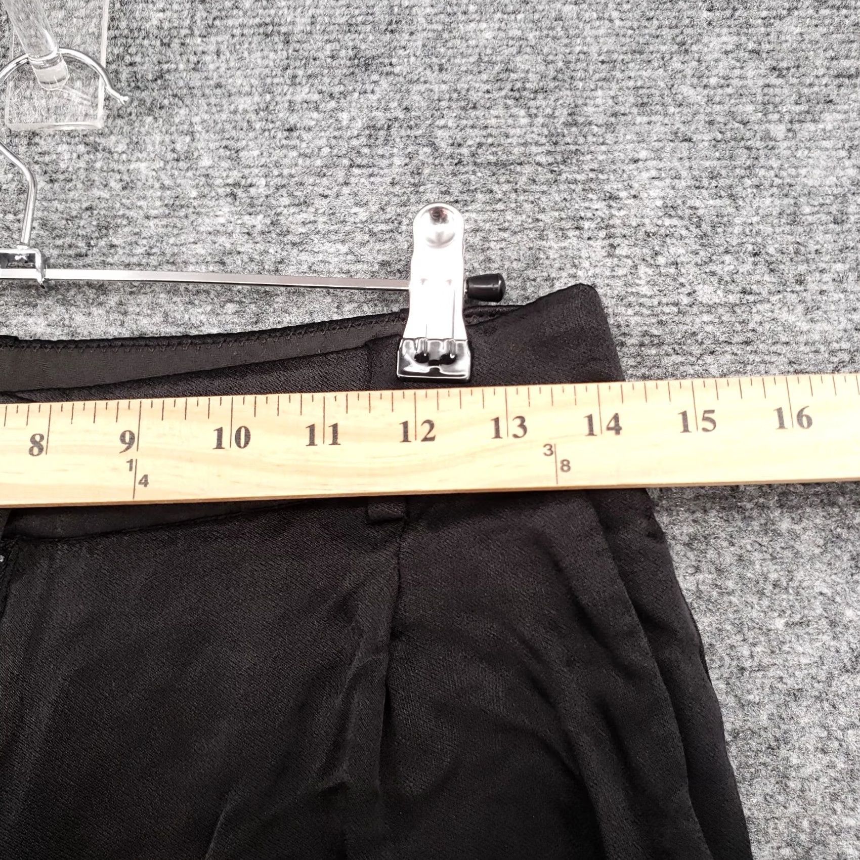 J.Crew J Crew Pants Womens 2 Black Straight Leg High Rise Essential In Luster Crepe Size 26" / US 2 / IT 38 - 7 Thumbnail