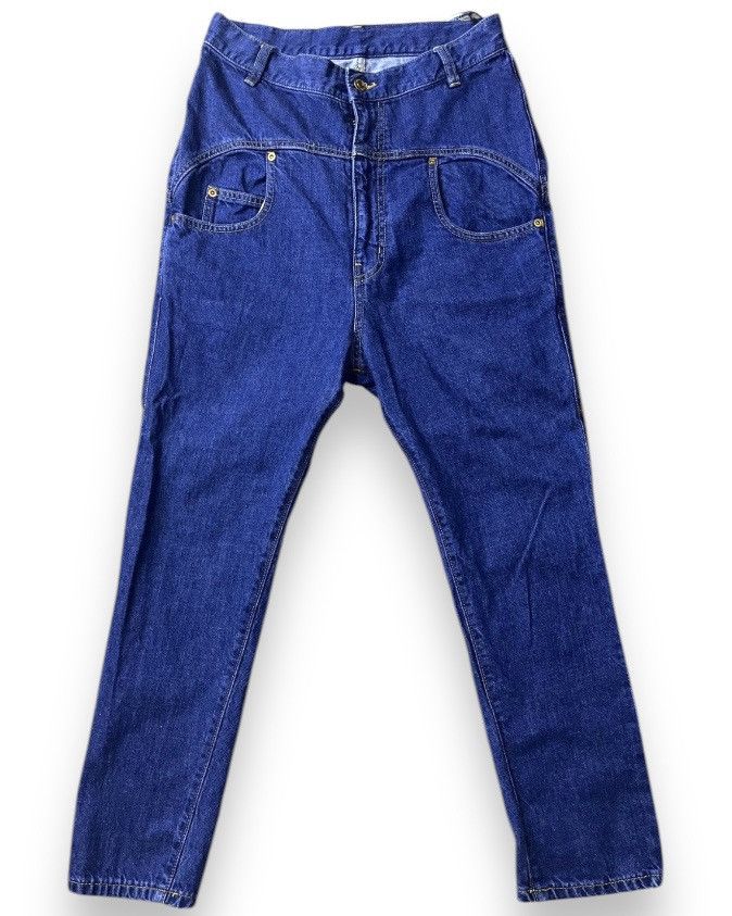 Issey Miyake × Japanese Brand × mercibeaucoup Issey Miyake Avant Garde Denim Pants Japanese Size US 29 - 1 Thumbnail