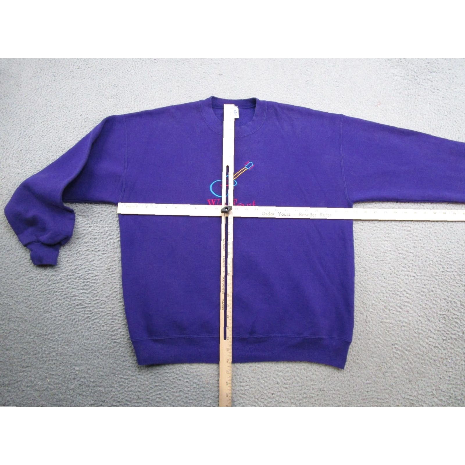Jerzees VINTAGE 90s We Fest Country Music 1994 Embroidered Sweatshirt Size XL Purple Jerzees Sweatshirt Mens Size US XL / EU 56 / 4 - 5 Thumbnail